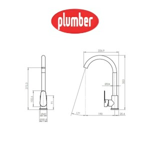 MONOMANDO PLUMBER VERMONT LAVAPLATOS 20VT5603400
