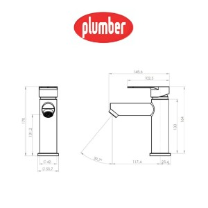 MONOMANDO PLUMBER VERMONT LAVATORIO 20VT5003400