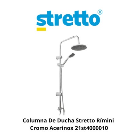 COLUMNA DE DUCHA STRETTO RIMINI CROMO ACERINOX 21S