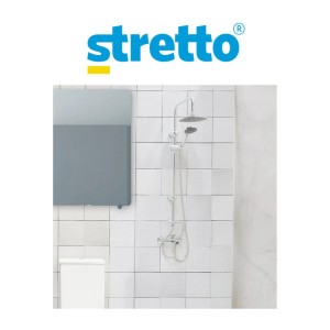 COLUMNA DE DUCHA STRETTO RIMINI CROMO ACERINOX 21S