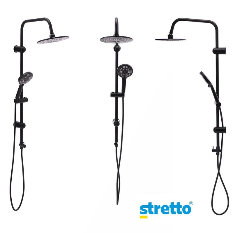 COLUMNA DE DUCHA STRETTO RIMINI NEGRO 21ST4000210