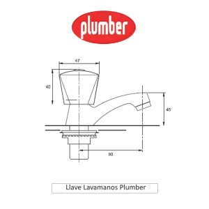 LLAVE LAVATORIO PLUMBER MIAMI 20PL0101998