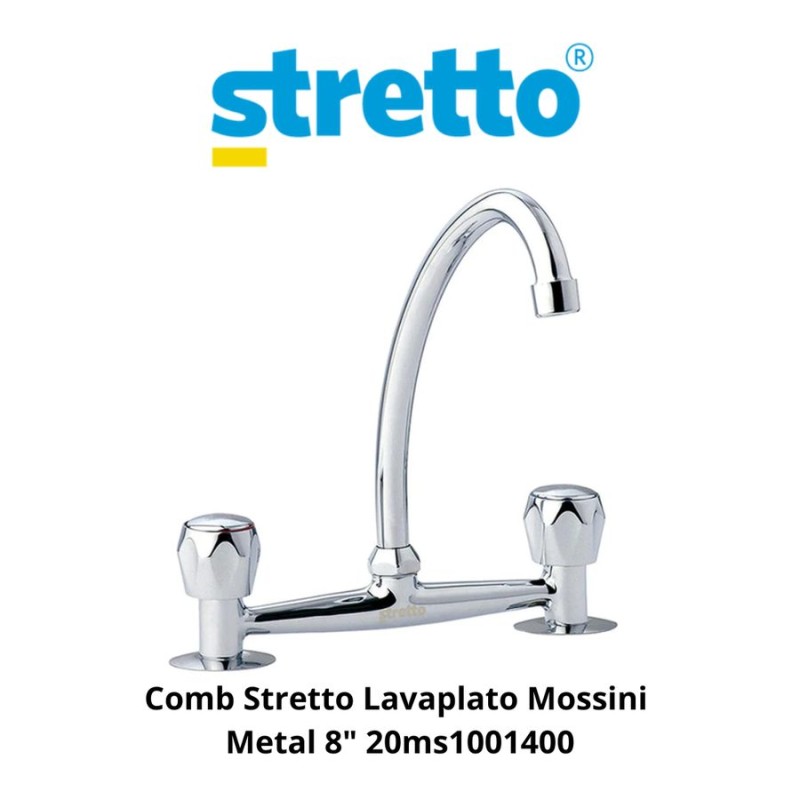 COMB STRETTO LAVAPLATO MOSSINI METAL8" 20MS1001400