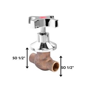 LLAVE PASO ECONOMIC SO 1/2" CAMPANA MANILLA CRUZ