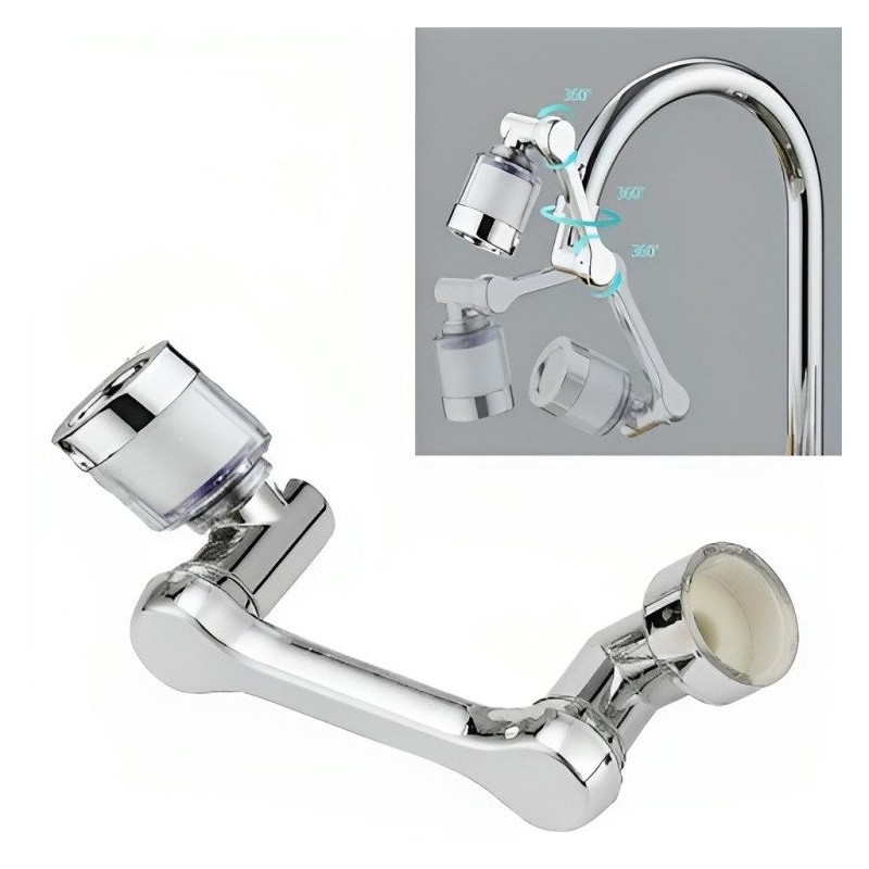 EXTENSION FLEXIBLE GRIFO DE AGUA TURBO FLEX 360 F6
