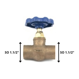 LLAVE PASO SOLDAR 1 1/2 BRONCE