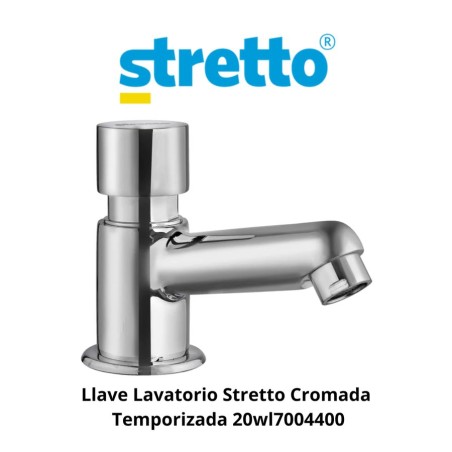 LLAVE LAVATORIO CROMADA TEMPORIZADA 20WL70
