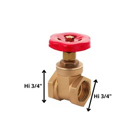 LLAVE PASO COMPUERTA HI/HI 3/4