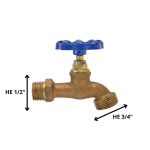 LLAVE JARDIN BRONCE 1/2"X 3/4"HE-HE