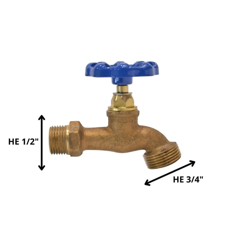 LLAVE JARDIN BRONCE 1/2"X 3/4"HE-HE