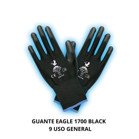 GUANTE EAGLE 1700 BLACK 9 USO GENERAL