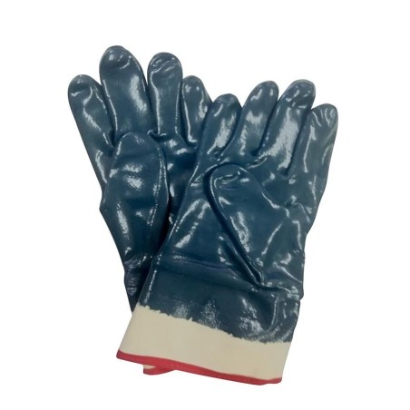 GUANTE ALGODON NITRILO NEOPRENO AZUL PETROLEO