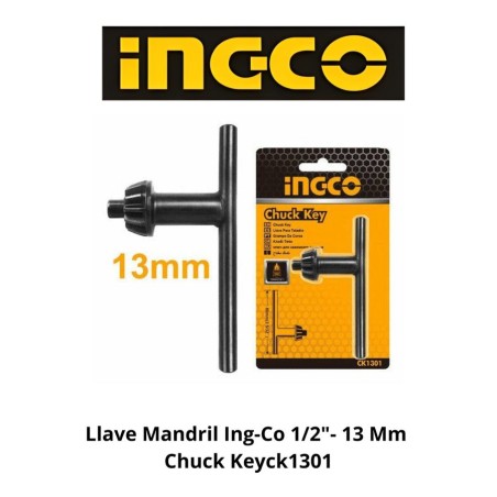 LLAVE MANDRIL INGCO 1/2"- 13 MM CHUCK KEYCK1301