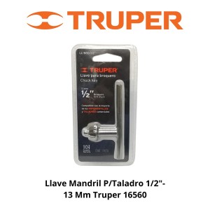LLAVE MANDRIL P/TALADRO 1/2"-13 MM TRUPER 16560