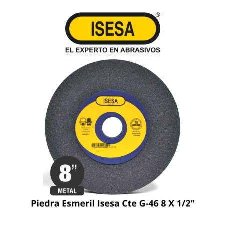 PIEDRA ESMERIL ISESA CTE G-46 8 X 1/2"