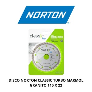 DISCO NORTON CLASSIC TURBO MARMOL GRANITO 110 X 22
