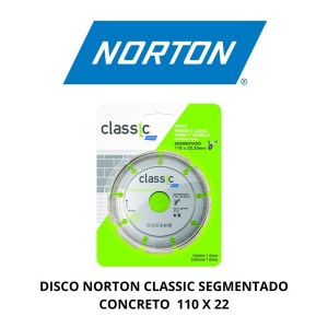DISCO NORTON CLASSIC SEGMENTADO CONCRETO 110 X 22