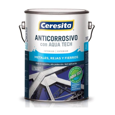 ANTICORROSIVO CERESITA AQUA TECH 1 GL NEGRO