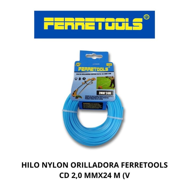 HILO NYLON ORILLADORA FERRETOOLS CD 2,0 MMX24 M (V