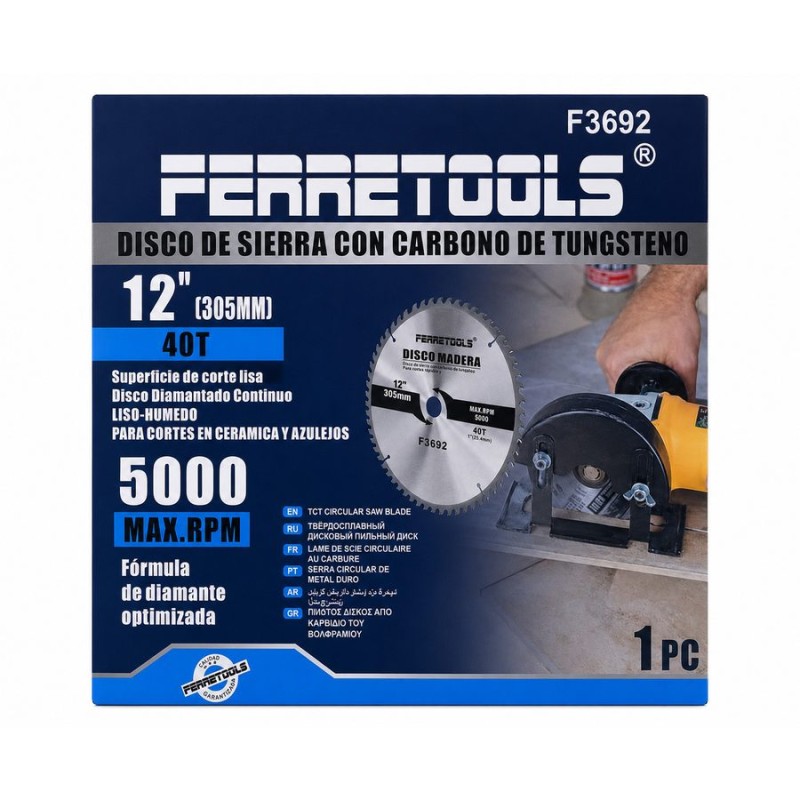 DISCO FERRETOOLS SIERRA MADERA305X40D F3692