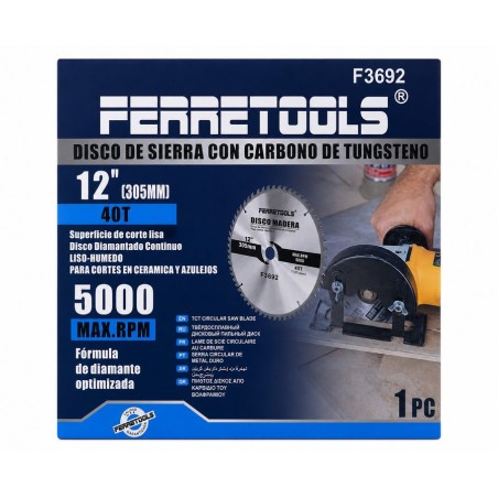 DISCO FERRETOOLS SIERRA MADERA305X40D F3692