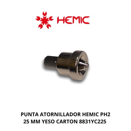 PUNTA ATORNILLADOR HEMIC PH2 25 MM YESO CARTON 883