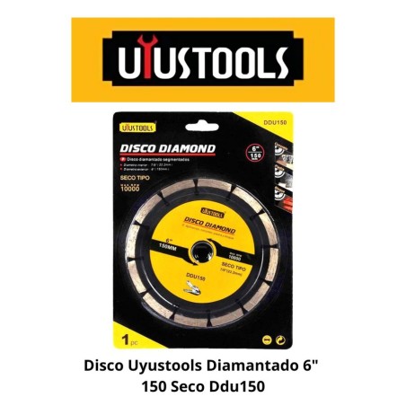 DISCO UYUSTOOLS DIAMANTADO 6" 150 SECO DDU150