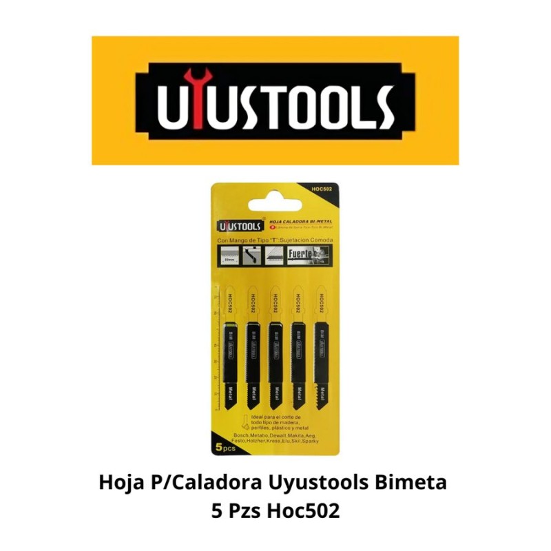 HOJA P/CALADORA UYUSTOOLS BIMETA 5 PZS HOC502