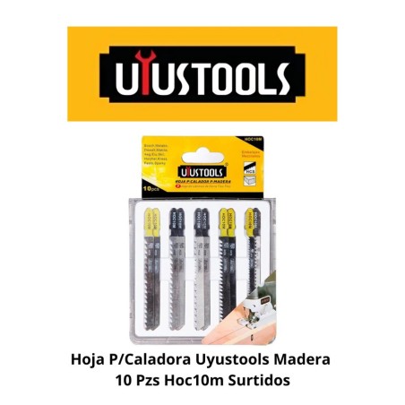 HOJA P/CALADORA UYUSTOOLS MADERA 10 PZS HOC10M SUR