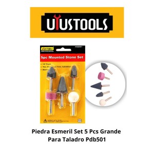 PIEDRA ESMERIL SET 5 PC GRANDE PARA TALADRO PDB501