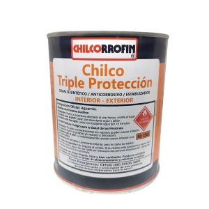 ESMALTE+ANTICORROSIVO+ESTABI CHILCO 1/4 GL 1 LT BL