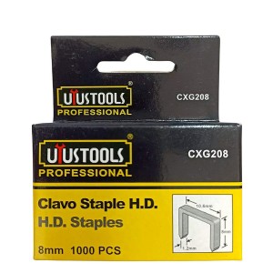 GRAPAS UYUSTOLLS 08 MM CAJA 1000 UNIDADES CXG1208