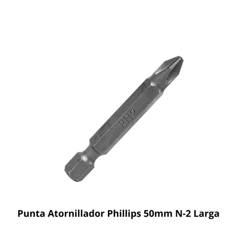 PUNTA ATORNILLADOR PHILLIPS 50MM N-2 LARGA