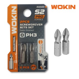 PUNTA ATORNILLADOR WOKIN POZIDRIV 25MM PZ3 2 PCS