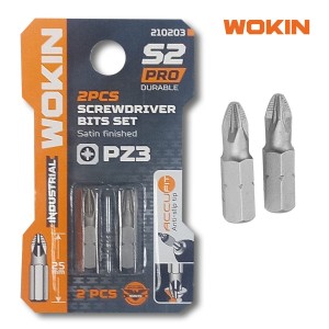 PUNTA ATORNILLADOR WOKIN POZIDRIV 25MM PZ3 2 PCS