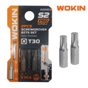 PUNTA ATORNILLADOR WOKIN TORX 25MM T30 2 PCS