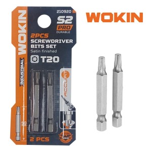 PUNTA ATORNILLADOR WOKIN TORX 50MM T20 2 PCS