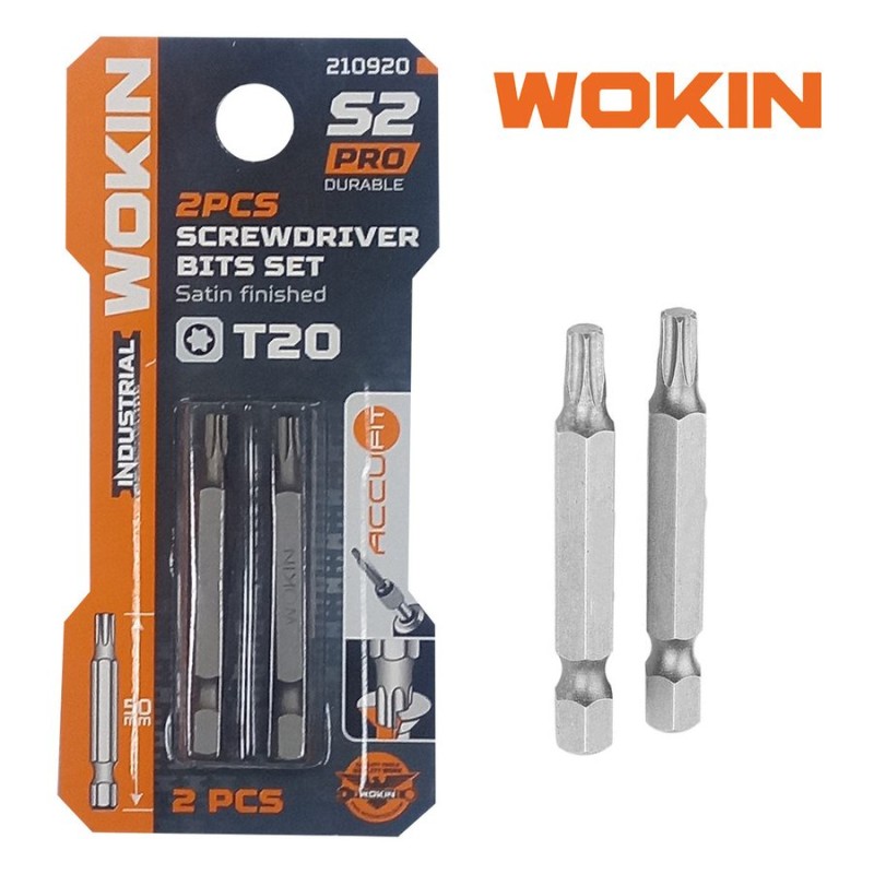PUNTA ATORNILLADOR WOKIN TORX 50MM T20 2 PCS