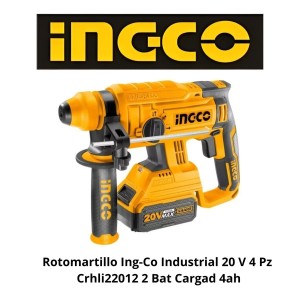 ROTOMARTILLO INGCO INDUSTRIAL 20 V 4 PZ CRHLI2201