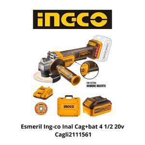 ESMERIL INGCO INAL CAG+BAT 4 1/2 20V CAGLI2111561