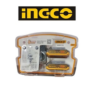 CARGADOR DE BATERIA INGCO + 2 BATERIAS FBCPK1222