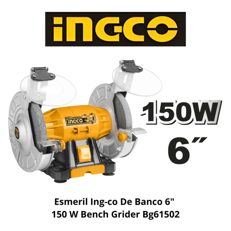 ESMERIL INGO-CO DE BANCO 6" 150 W BENCH GRIDER BG6