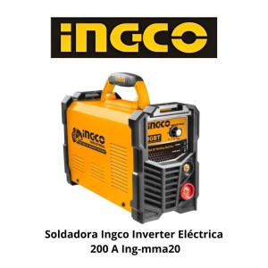 SOLDADORA INGCO INVERTER ELECTRICA 200 A ING-MMA20