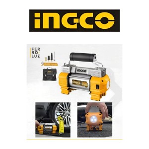 COMPRESOR INGCO DE AIRE PARA AUTO 12 V 120 PSI AA