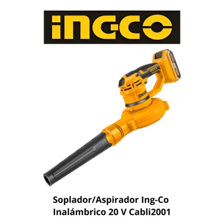 SOPLADOR/ASPIRADOR INGCO INALAMBRICO 20 V CABLI20