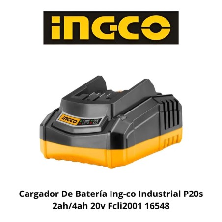 CARGADOR DE BATERIA INGCO INDUSTRIAL P20S 2AH/4AH