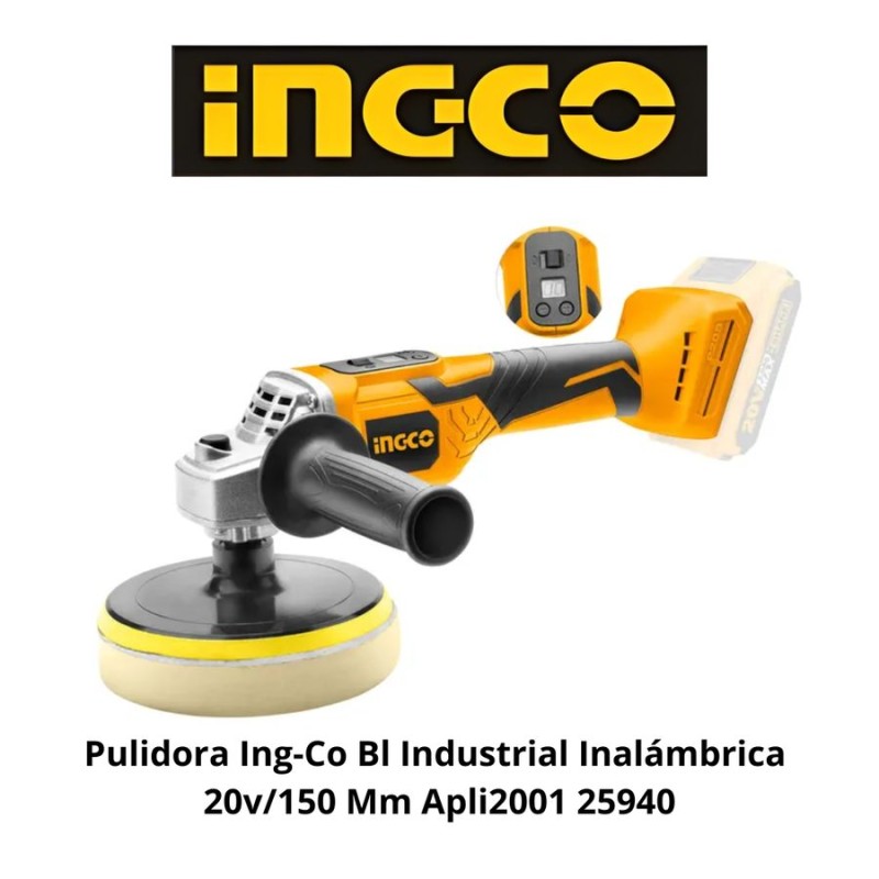 PULIDORA INGCO BL IND INALAMB 6" 20V/150 APLI2001