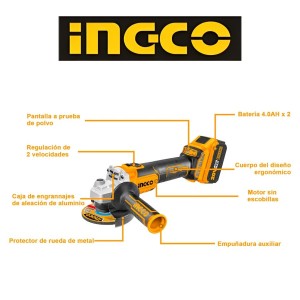 ESMERIL INGCO ANGULAR INDUSTRIAL INA S/C 115MM CA