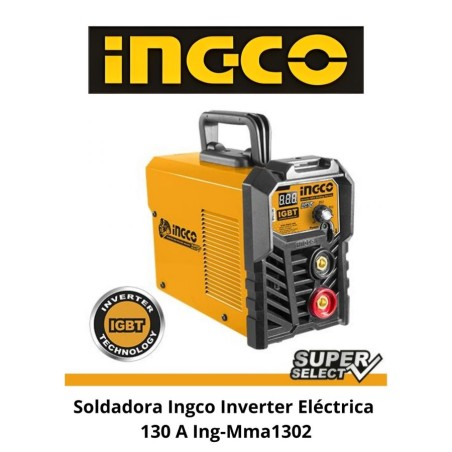 SOLDADORA INGCO INVERTER ELECTRICA 130 A ING-MMA13