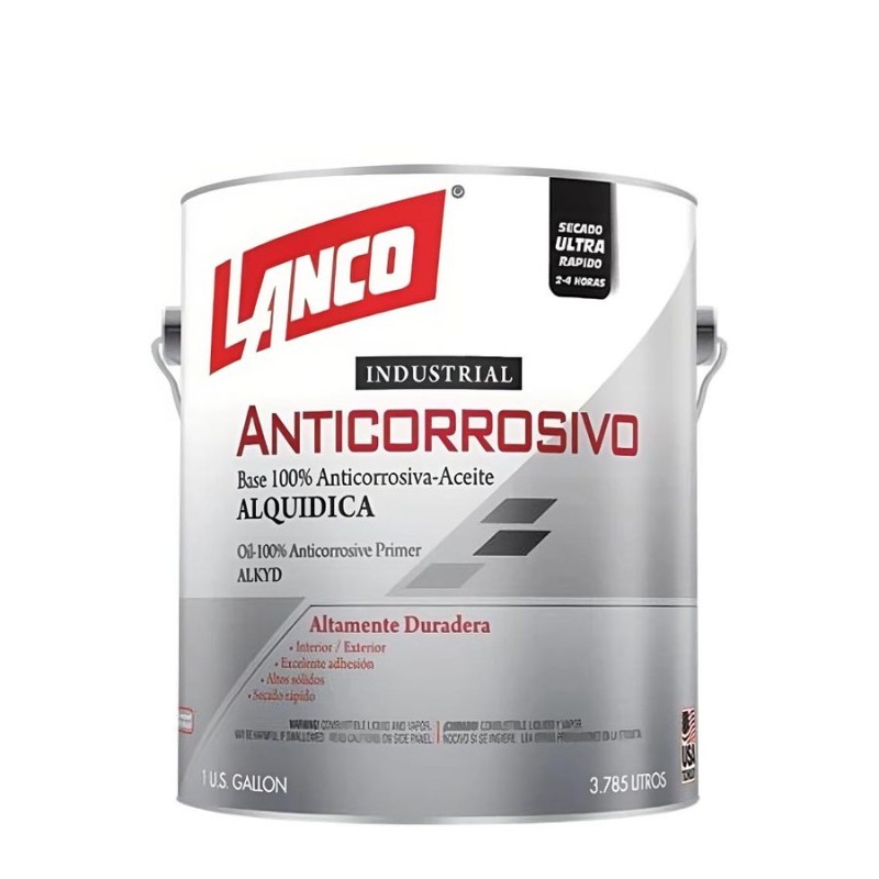 ANTICORROSIVO LANCO INDUSTRIAL BRILL 1 GL BLANCO A